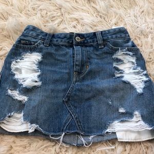 Hollister jean skirt!